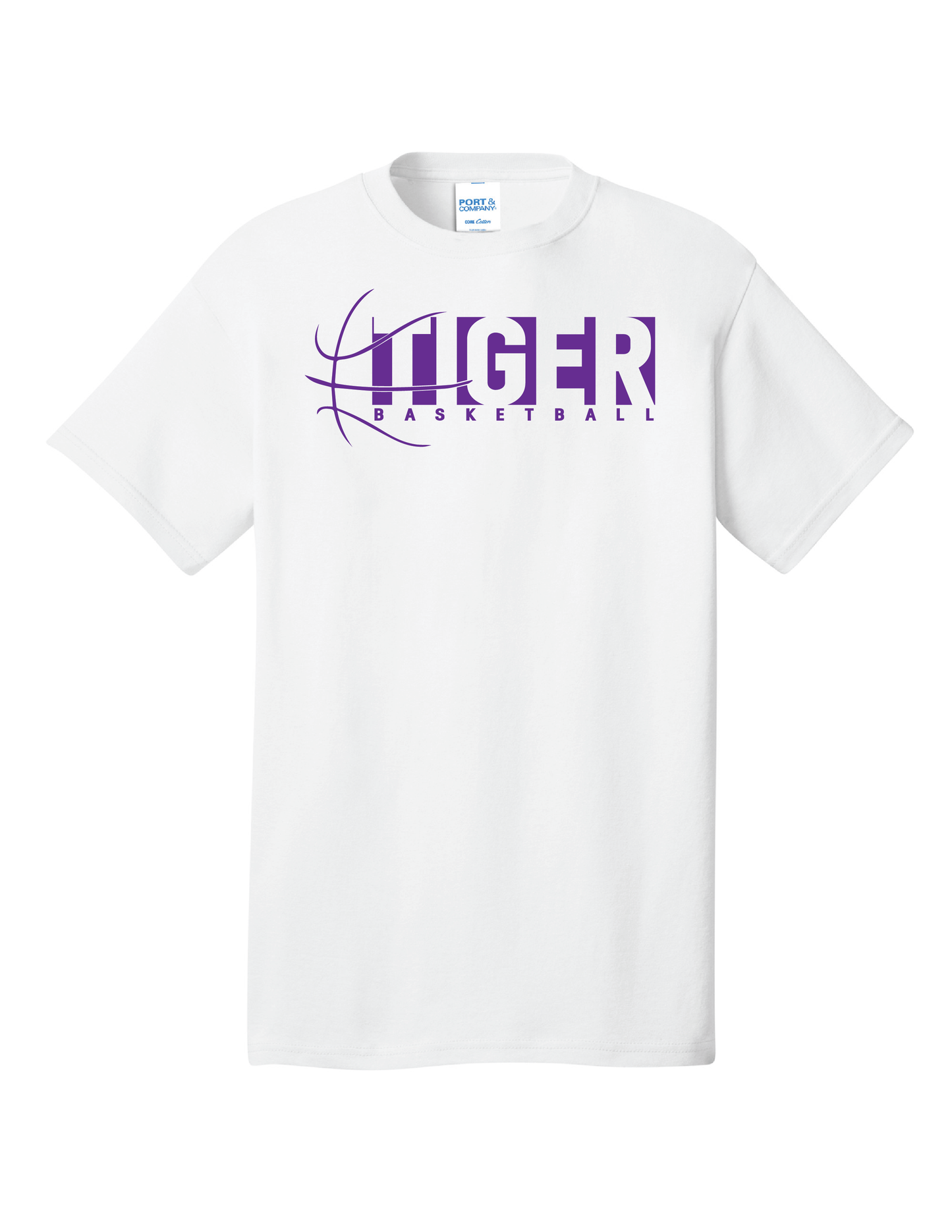 Block Tiger Basketball Short Sleeve Shirt