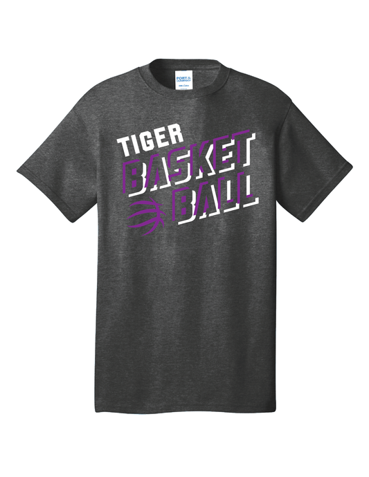 3D Tiger Basketball Short Sleeve Shirt