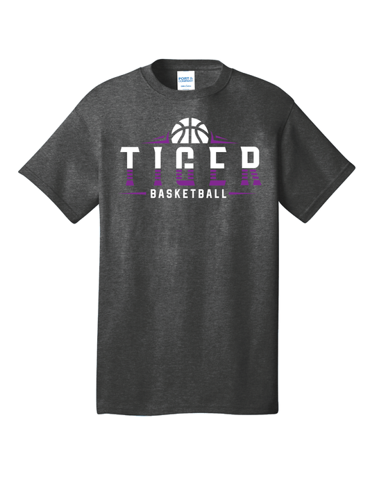 Half Tiger Basketball Short Sleeve Shirt
