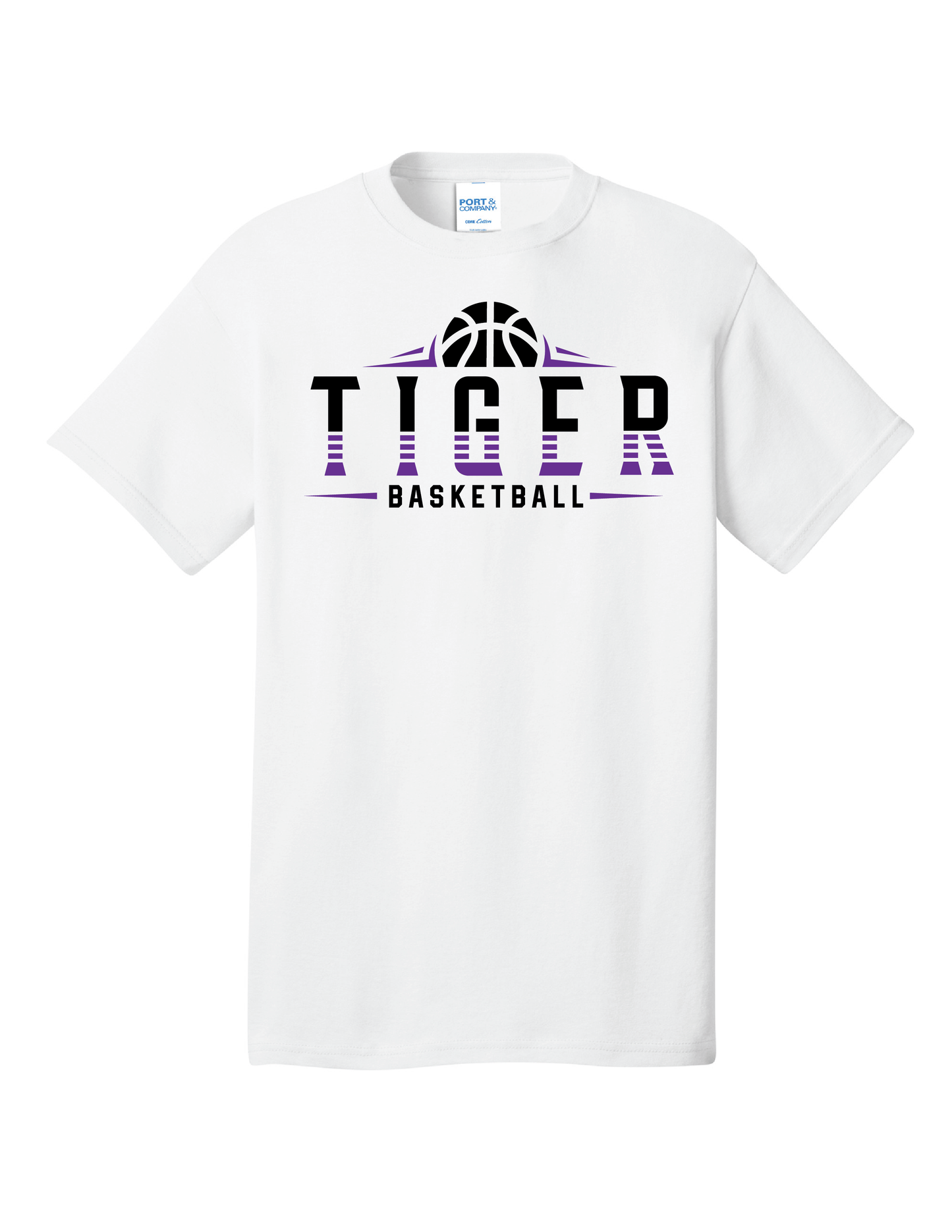 Half Tiger Basketball Short Sleeve Shirt