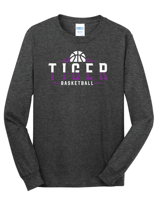 Half Tiger Basketball Long Sleeve Shirt