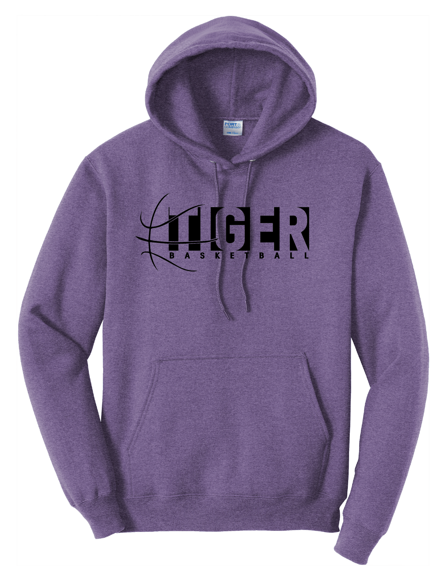 Block Tiger Basketball Hoodie