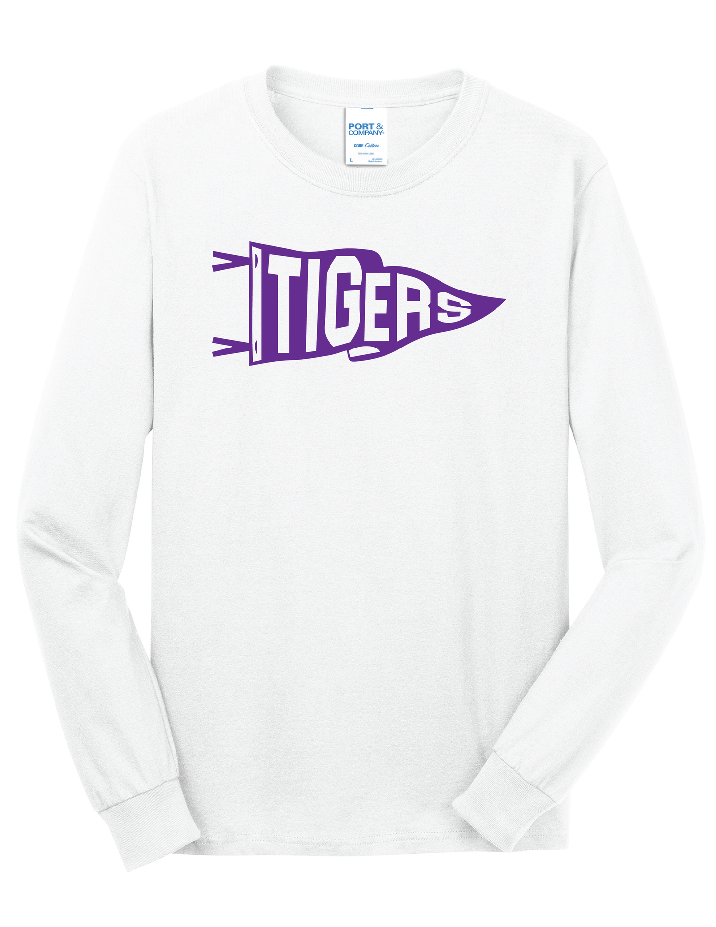 Tiger Pennant Flag Long Sleeve Shirt