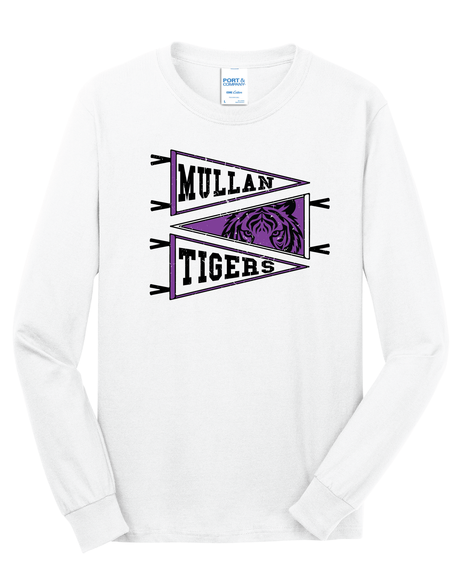 Tri Pennant Tiger Flag Long Sleeve Shirt