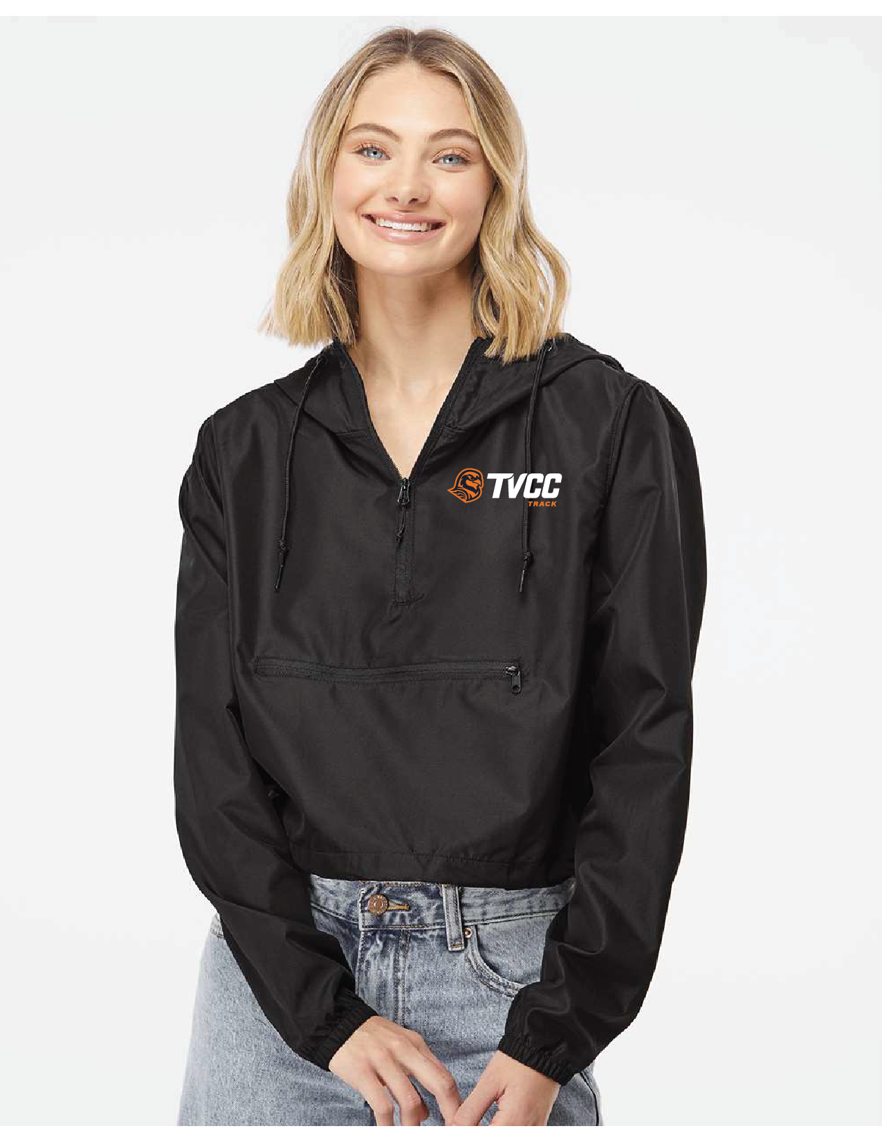 Women's Crop Windbreaker - TVCC Track