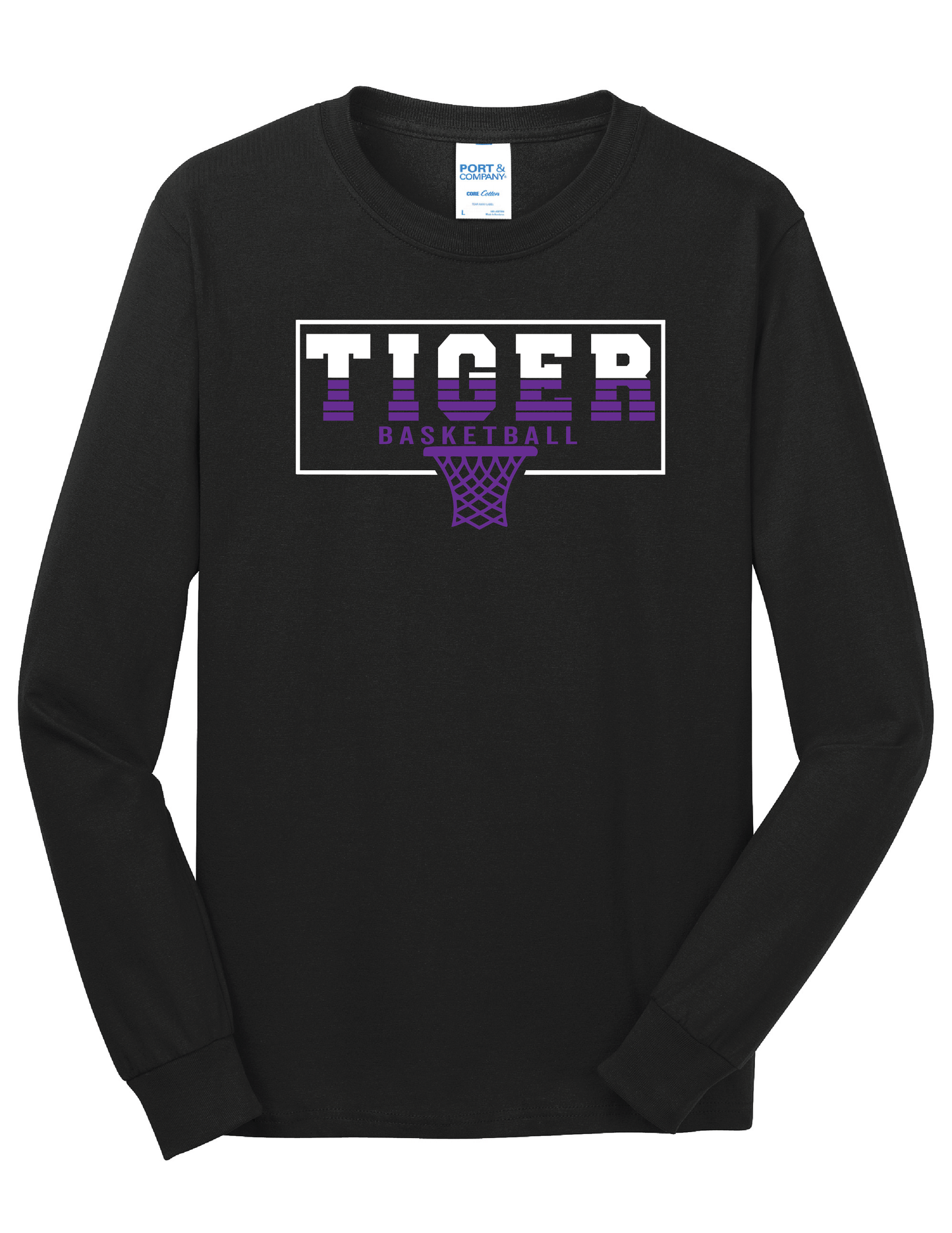 Tiger Basketball Long Sleeve Shirt