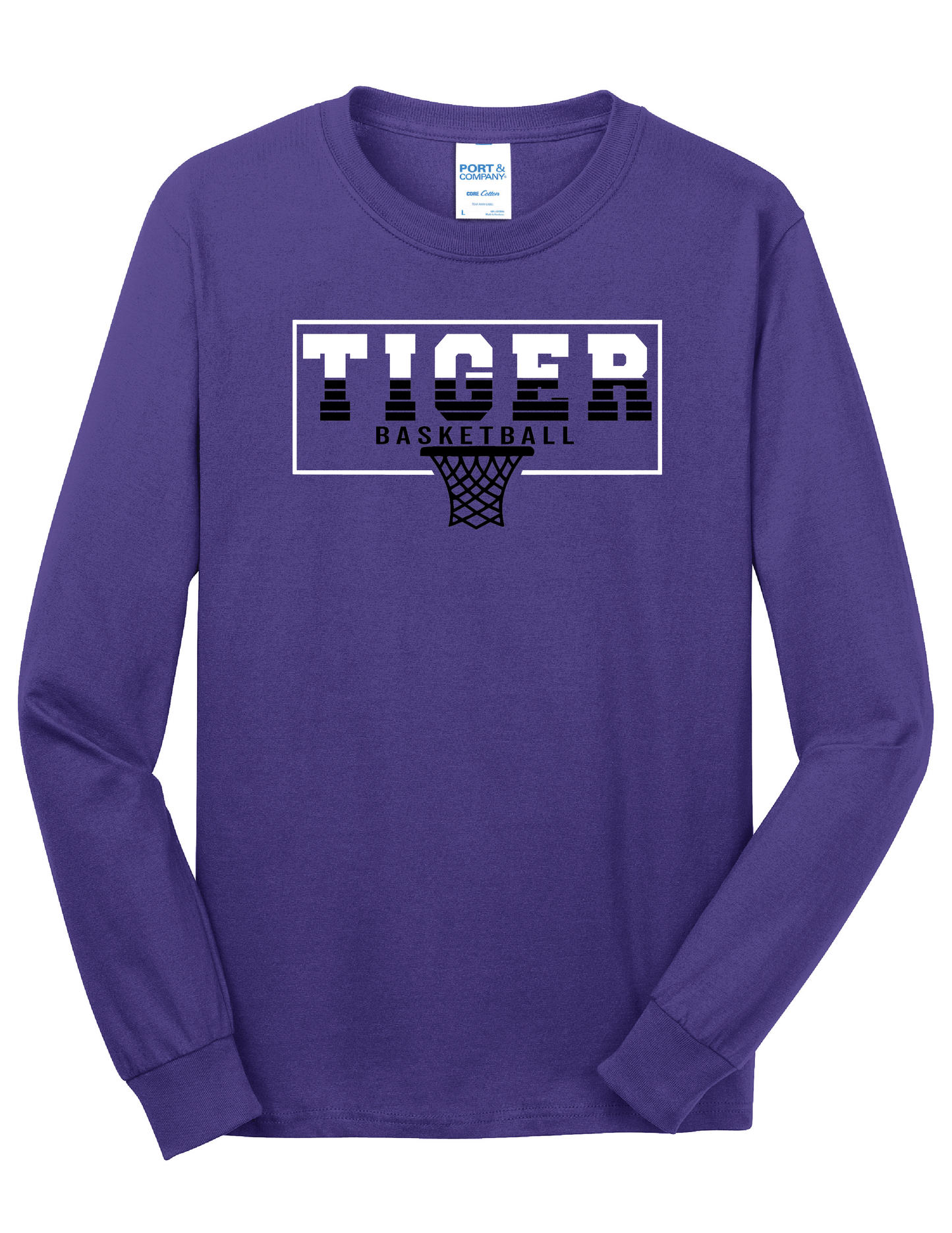 Tiger Basketball Long Sleeve Shirt