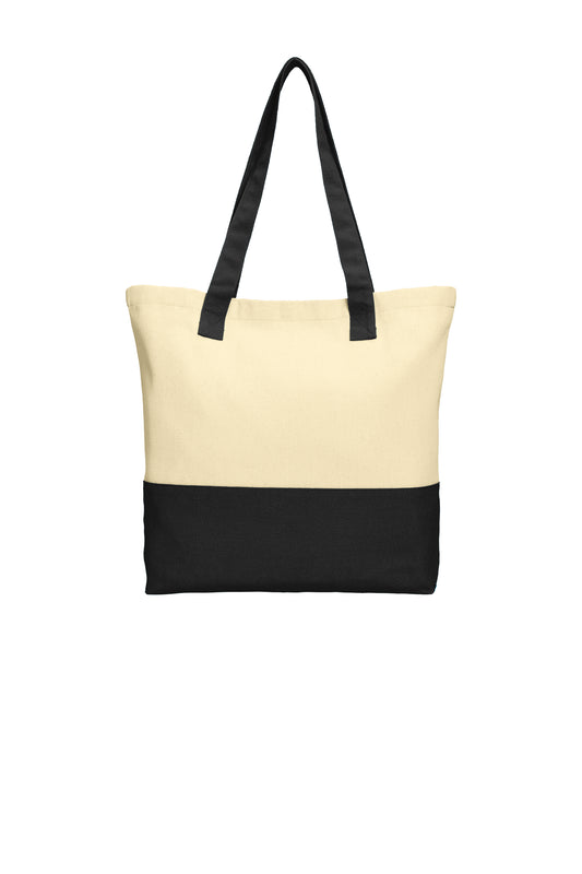 Colorblock Cotton Tote